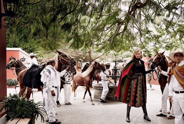 Karlie Kloss Takes Fall’s Best Equestrian Fashions on a Trip to Peru