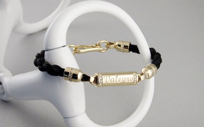 Valegro horse hair bracelet for Catwalk bransoletka z włosa Valegro na aukcji charytatywnej
