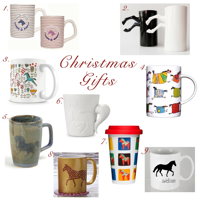 Christmas Gifts Cup świąteczne prezenty kubki z motywem konia