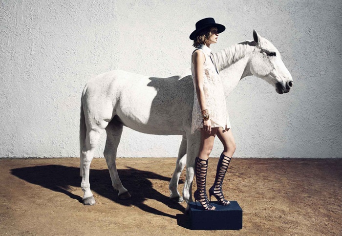 Fashion: Nadja Bender by Camilla Akrans for Harper's Bazaar 2015
