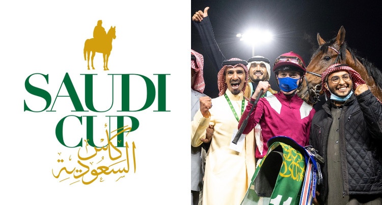 Saudi Cup 2021 – Mishriff (Make Believe x Raven's Pass) & David Egan, fot. Saudi Cup/Facebook