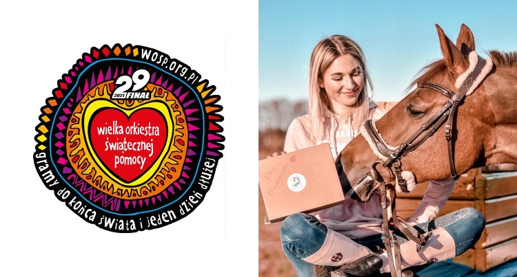 WOŚP 2021 – torcik dla konia, logo WOŚP