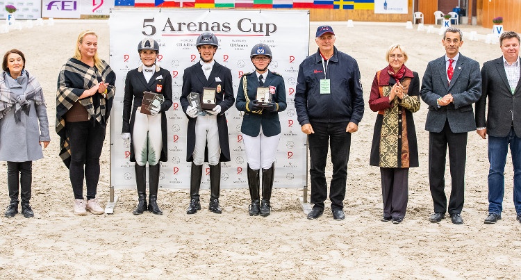 5 Arenas Cup 2021 Final – podium Grand Prix, fot. Łukasz Kowalski/FEI
