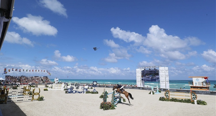 Widok na parkur w Miami Beach, fot. Stefano Grasso/LGCT
